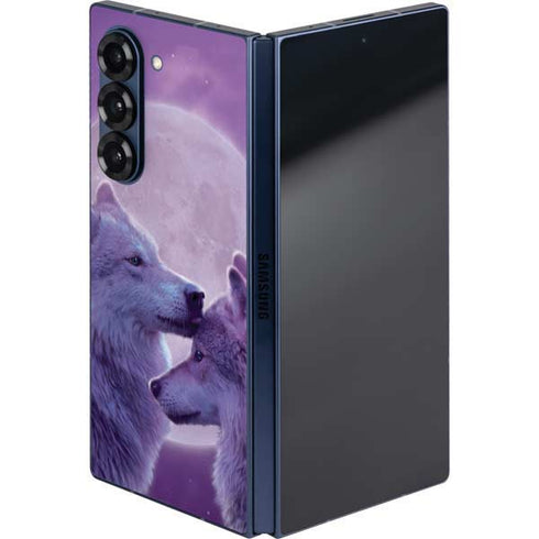 Loving Wolves by Vincent Hie Galaxy Z Fold6 Skin