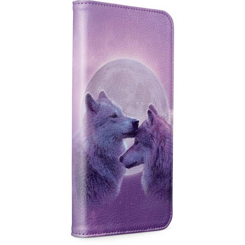 Loving Wolves by Vincent Hie iPhone 15 Pro Max Folio Case