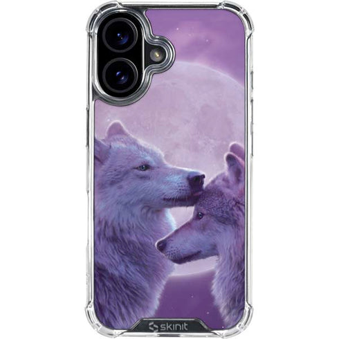 Loving Wolves by Vincent Hie iPhone 16 Clear Case