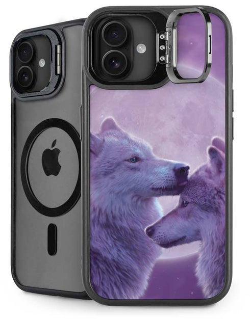 Loving Wolves by Vincent Hie iPhone 16 Kickstand Case