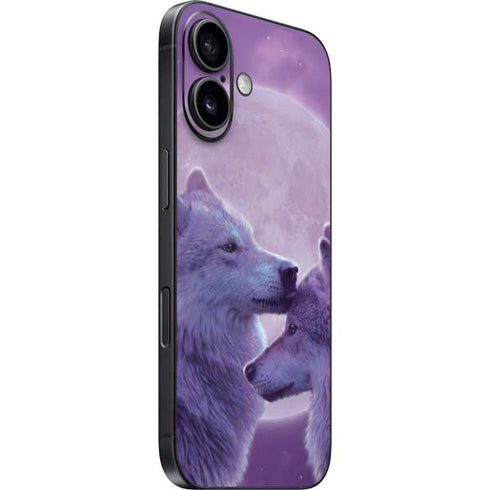 Loving Wolves by Vincent Hie iPhone 16 Plus Skin