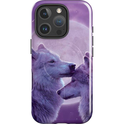 Loving Wolves by Vincent Hie iPhone 16 Pro Magsafe Impact Case