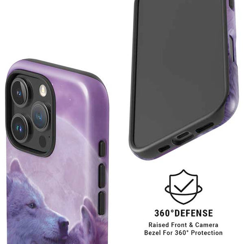 Loving Wolves by Vincent Hie iPhone 16 Pro Magsafe Impact Case