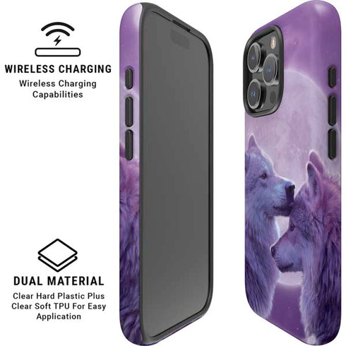 Loving Wolves by Vincent Hie iPhone 16 Pro Magsafe Impact Case