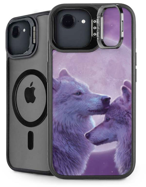 Loving Wolves by Vincent Hie iPhone 16e Kickstand Case