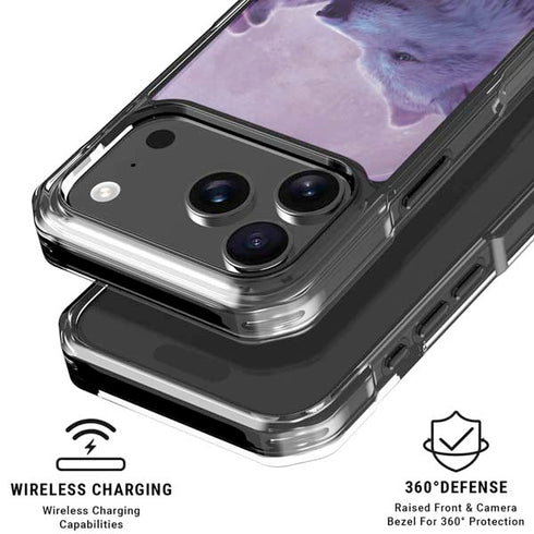Loving Wolves by Vincent Hie iPhone 18 Pro Clear Case