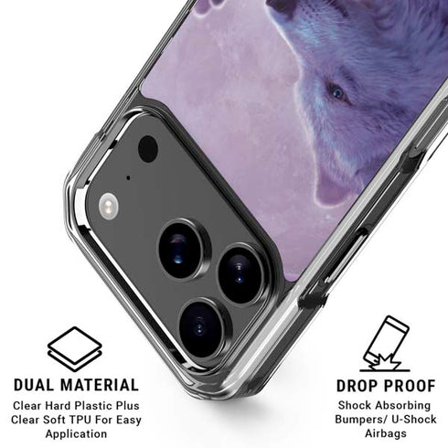 Loving Wolves by Vincent Hie iPhone 18 Pro Clear Case