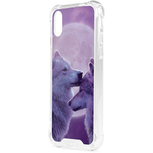 Loving Wolves by Vincent Hie iPhone XS Clear Case
