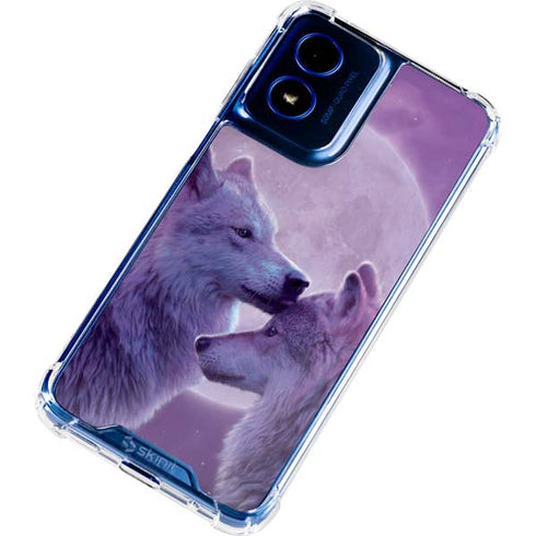 Loving Wolves by Vincent Hie Moto G 5G (2024) Clear Case