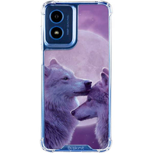 Loving Wolves by Vincent Hie Moto G Play 4G (2024) Clear Case