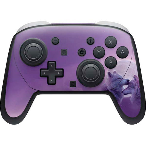 Loving Wolves by Vincent Hie Nintendo Switch 2 (2025) Pro Controller Skin