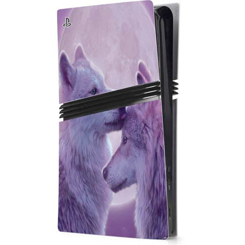 Loving Wolves by Vincent Hie PS5 Pro Console Skin