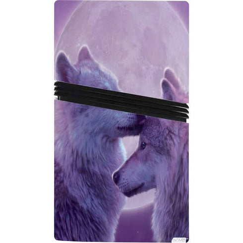 Loving Wolves by Vincent Hie PS5 Pro Console Skin