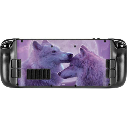 Vincent Hie Loving Wolves Steam Deck Handheld Gaming Computer Skin