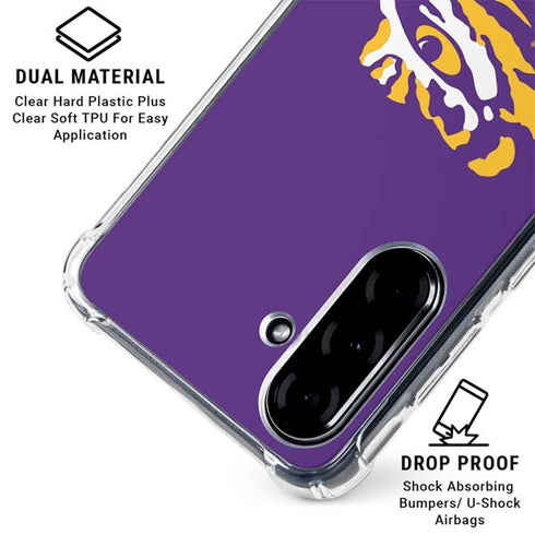 LSU Tiger Eye Logo Galaxy A36 5G Clear Case