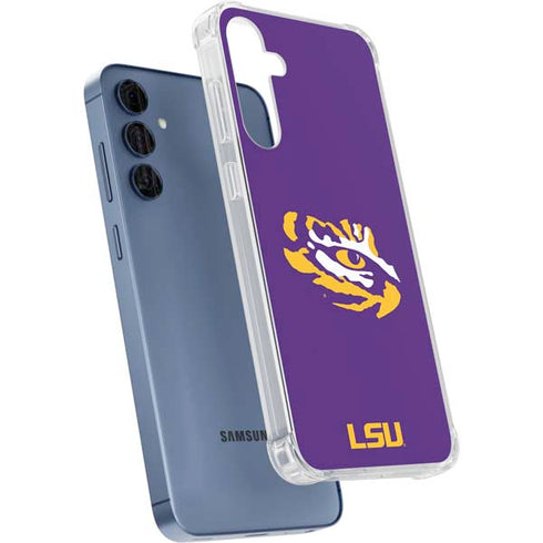 LSU Tiger Eye Logo Galaxy A55 5G Clear Case
