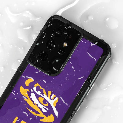 LSU Tiger Eye Logo Galaxy S24 Ultra Waterproof Case