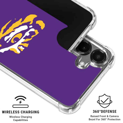 LSU Tiger Eye Logo Galaxy S26 Plus Clear Case