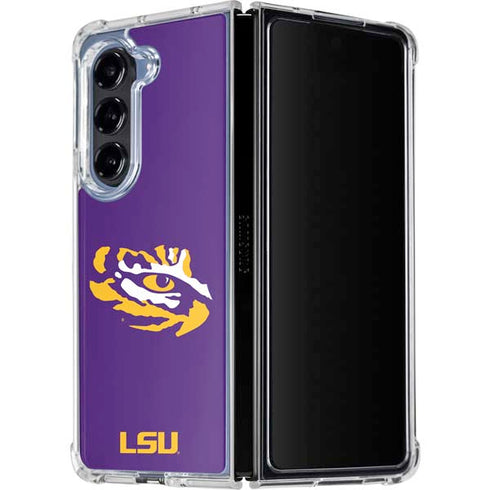 Louisiana State University - LSU Tiger Eye Logo Galaxy Z Fold5 5G Clear Case