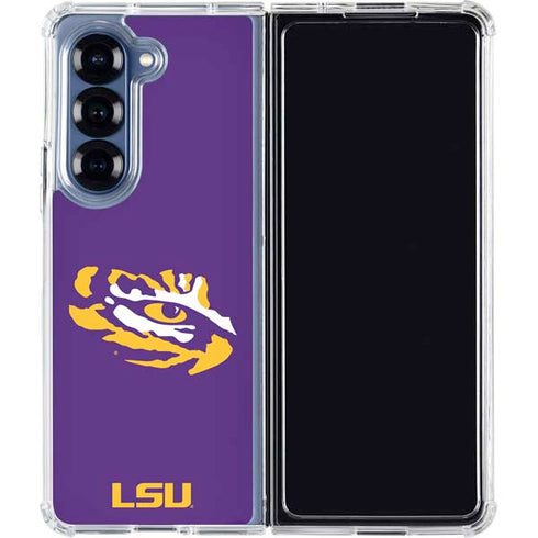 LSU Tiger Eye Logo Galaxy Z Fold6 Clear Case