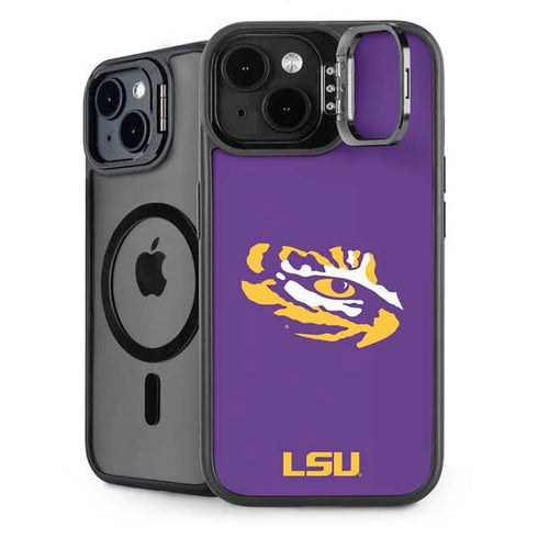 LSU Tiger Eye Logo iPhone 14 Plus Kickstand Case