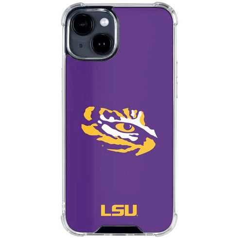 Louisiana State University - LSU Tiger Eye Logo iPhone 15 Clear Case