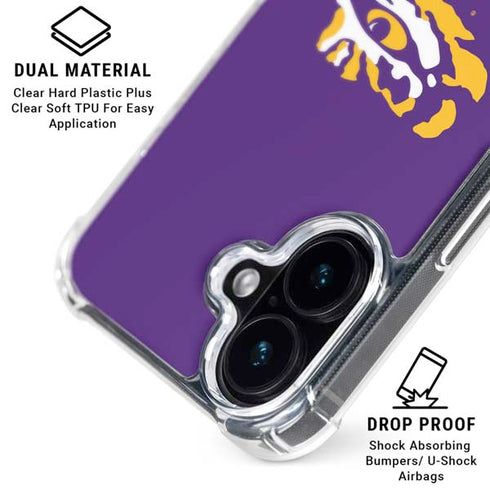 LSU Tiger Eye Logo iPhone 16 MagSafe Case