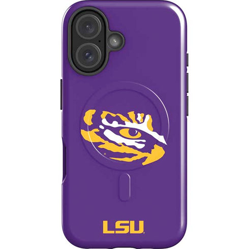 LSU Tiger Eye Logo iPhone 16 Magsafe Impact Case
