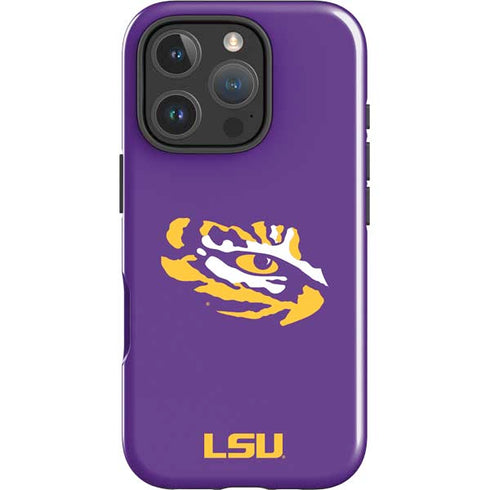 LSU Tiger Eye Logo iPhone 16 Pro Impact Case
