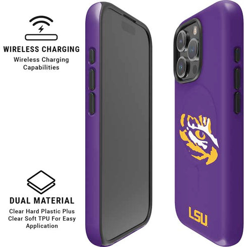 LSU Tiger Eye Logo iPhone 16 Pro Max Magsafe Impact Case