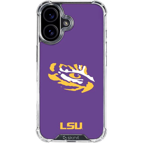 LSU Tiger Eye Logo iPhone 17 Clear Case
