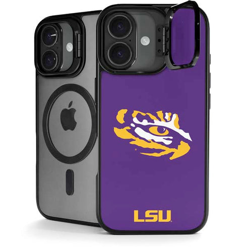 LSU Tiger Eye Logo iPhone 17 Kickstand Case