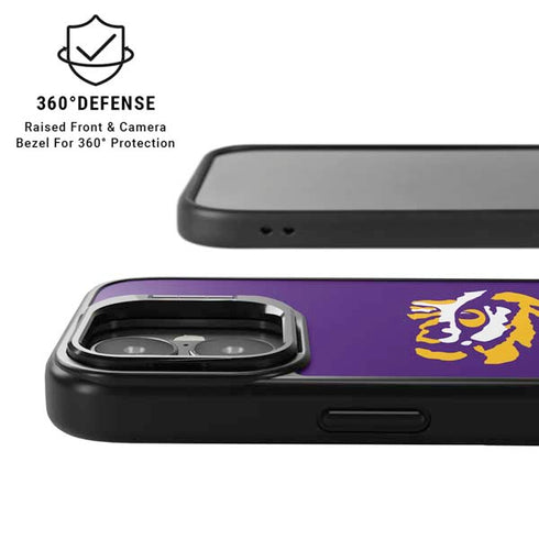 LSU Tiger Eye Logo iPhone 17 Kickstand Case