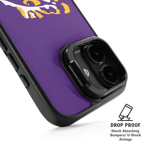 LSU Tiger Eye Logo iPhone 17 Kickstand Case