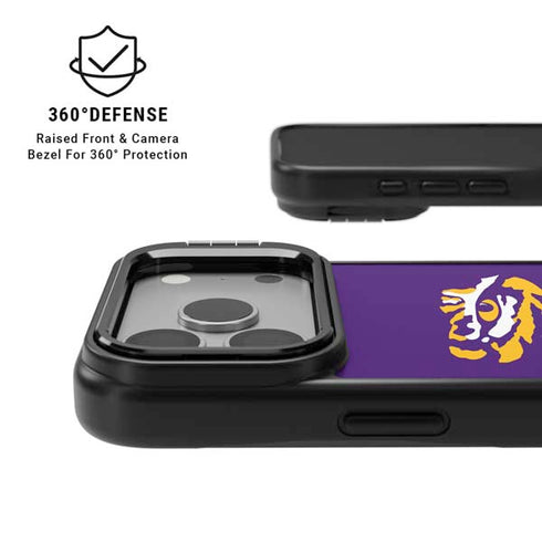 LSU Tiger Eye Logo iPhone 17 Pro Kickstand Case