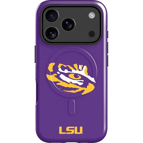 LSU Tiger Eye Logo iPhone 17 Pro Magsafe Impact Case