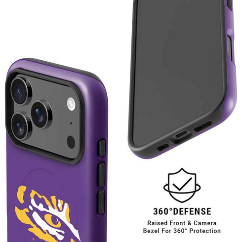 LSU Tiger Eye Logo iPhone 17 Pro Magsafe Impact Case