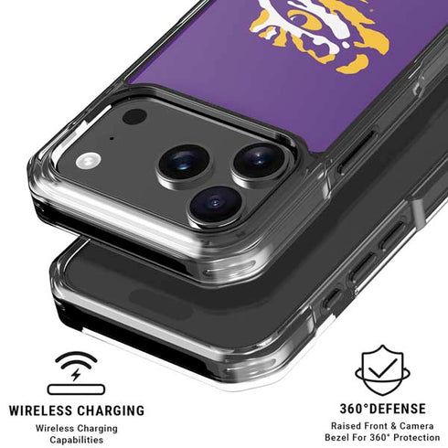 LSU Tiger Eye Logo iPhone 18 Pro Clear Case