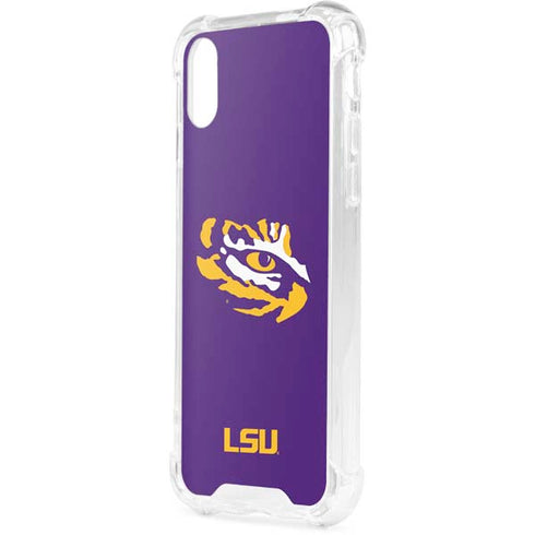 Louisiana State University - LSU Tiger Eye Logo iPhone XS Clear Case
