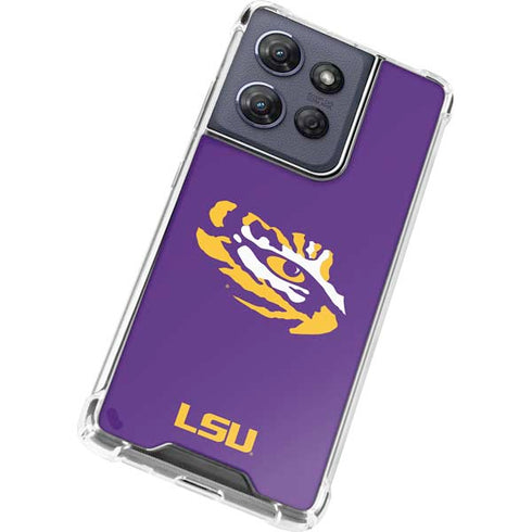 LSU Tiger Eye Logo Moto G 5G (2025) Clear Case