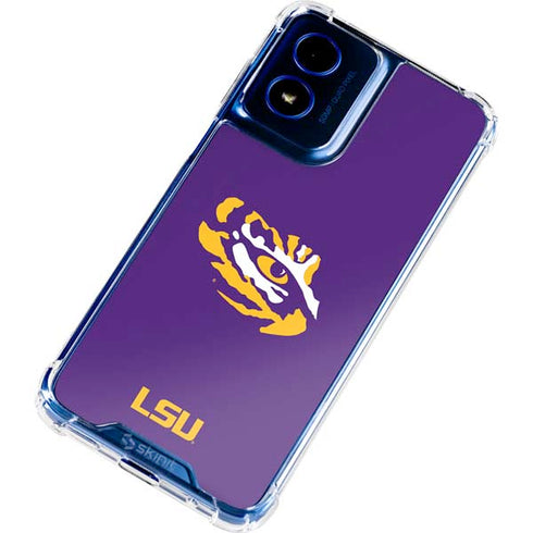 LSU Tiger Eye Logo Moto G Play 4G (2024) Clear Case