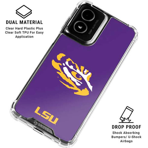 LSU Tiger Eye Logo Moto G Power 5G (2024) Clear Case