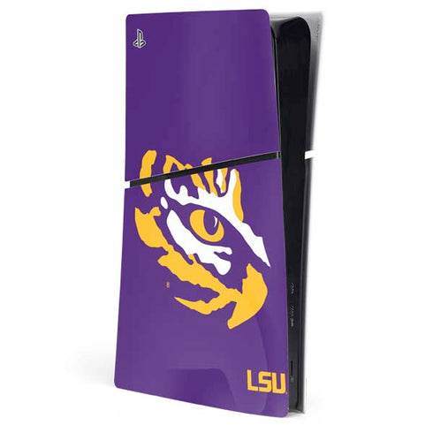 Louisiana State University - LSU Tiger Eye Logo PS5 Slim Digital Edition Console Skin