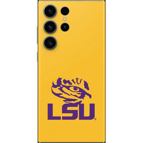 LSU Tiger Eye Logo Yellow Galaxy Skins