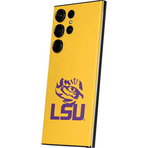 LSU Tiger Eye Logo Yellow Galaxy Skins