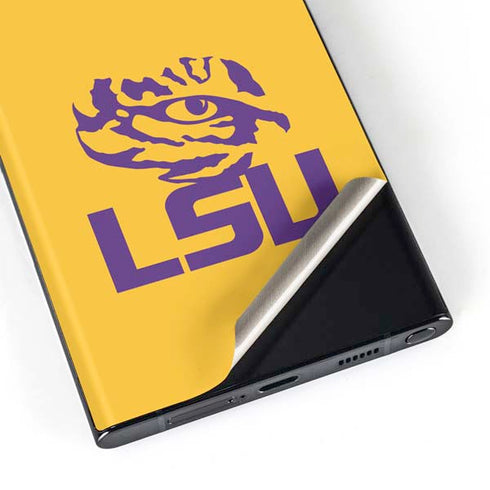 LSU Tiger Eye Logo Yellow Galaxy Skins