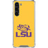 LSU Tiger Eye Logo Yellow Galaxy S24 FE Clear Case