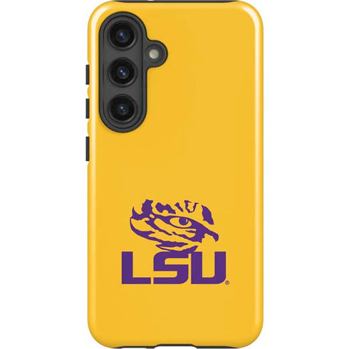 LSU Tiger Eye Logo Yellow Galaxy S25 Impact Case