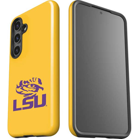 LSU Tiger Eye Logo Yellow Galaxy S25 Impact Case