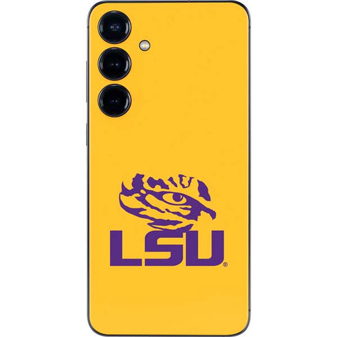 LSU Tiger Eye Logo Yellow Galaxy S25 Skin